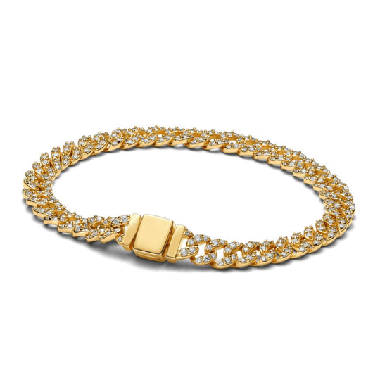Kúbverskt moissanít armband