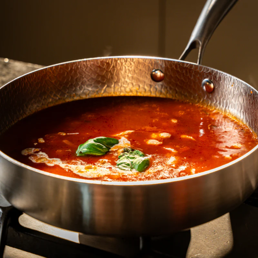 Sartén alta de titanio