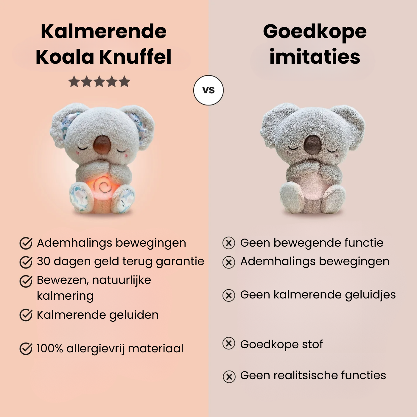 Kalmerende Koala Knuffel 2.0 – Aurora Essentials, حجم الصورة 1400x1400