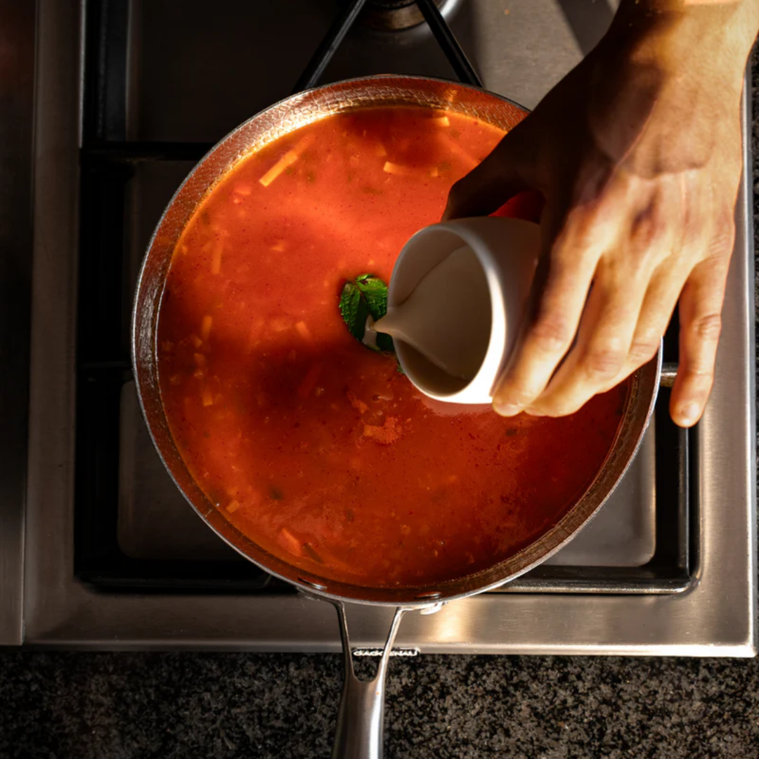 Sartén alta de titanio