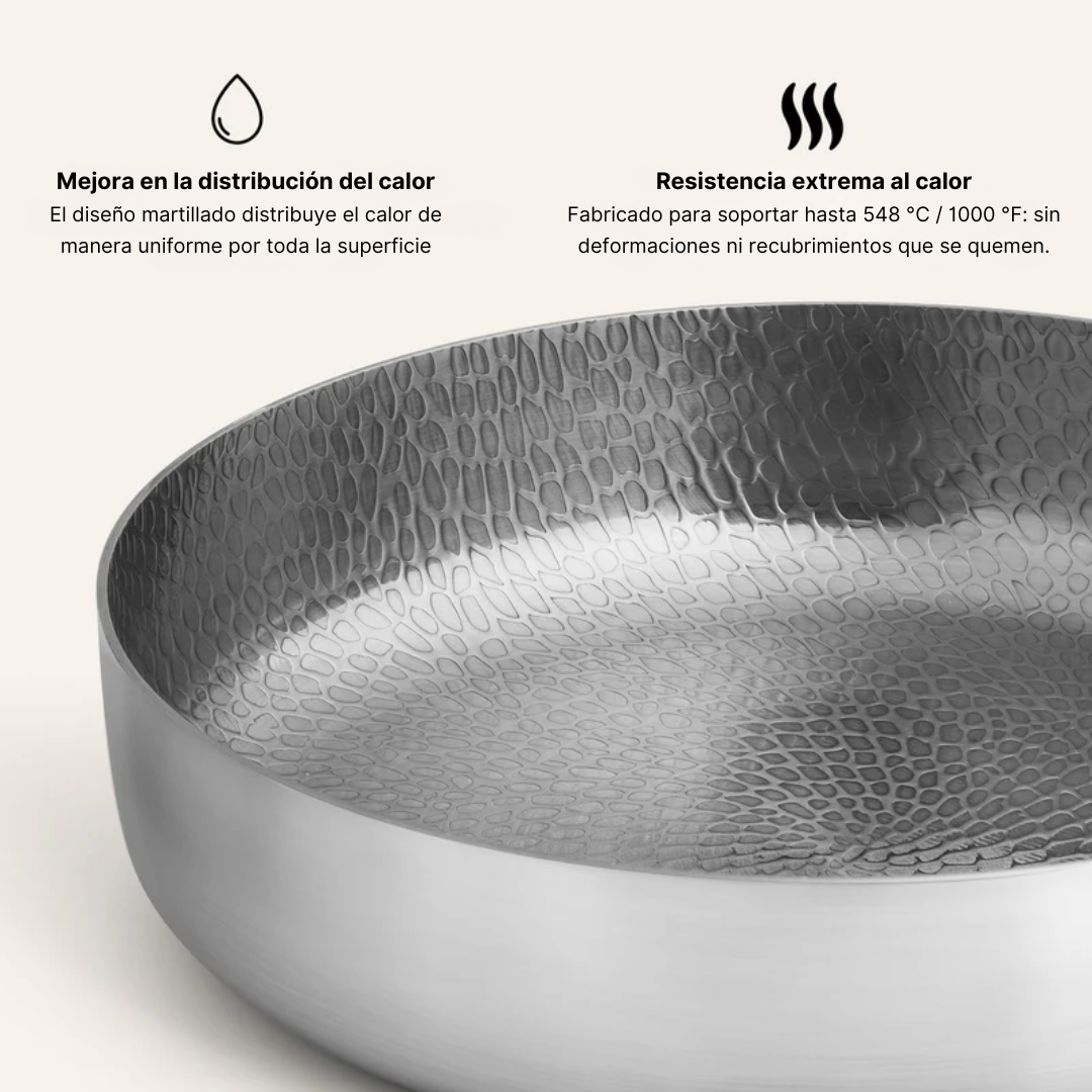 Sartén alta de titanio