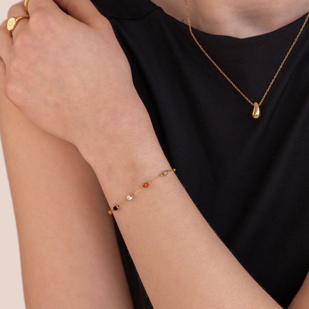 Lulu steinperluarmband