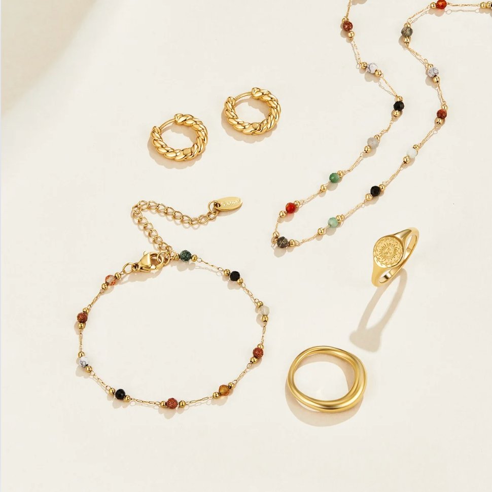 Lulu steinperluarmband
