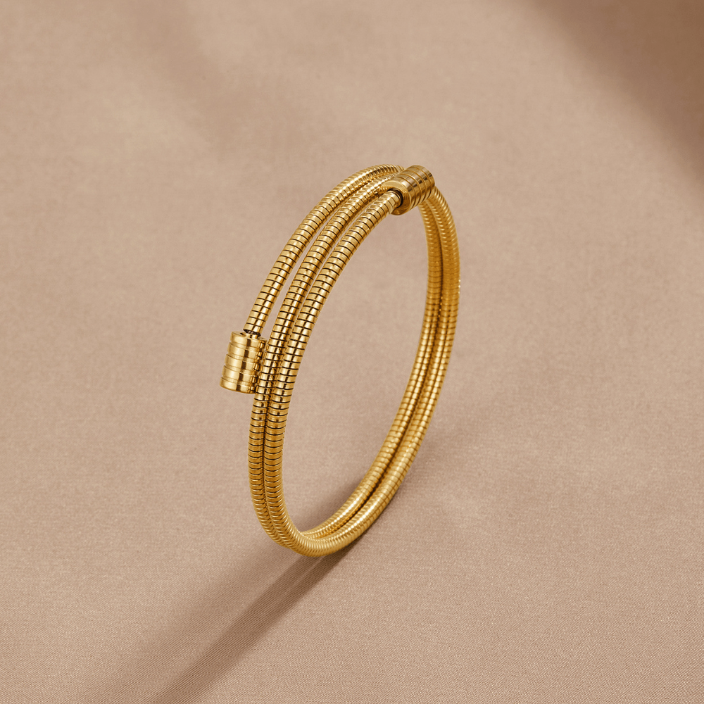 Gullfléttað armband